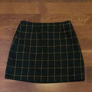 Plaid mini skirt